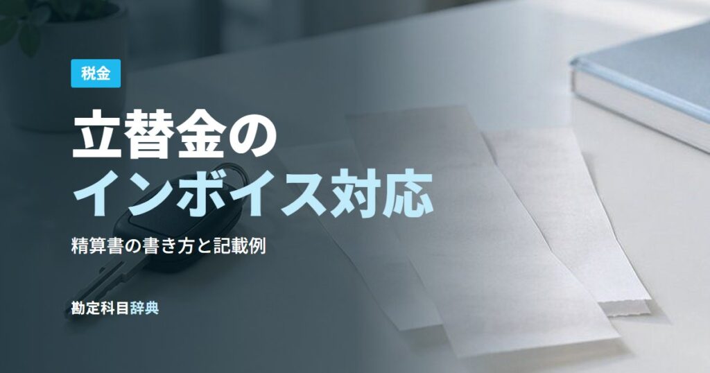 立替金のインボイス対応